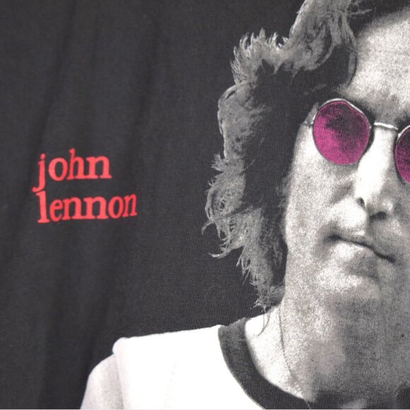 John Lennon Tee L Adult Unisex Vintage Graphic Shirt Dreamer 100% Cotton - Picture 2 of 8